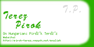 terez pirok business card